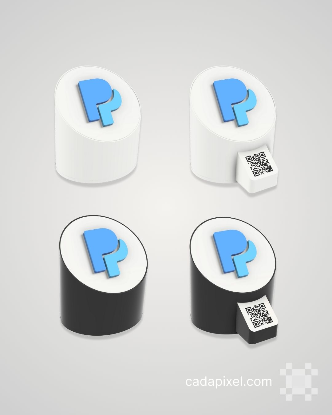 Puesto de reseñas de Google con NFC y luz LED